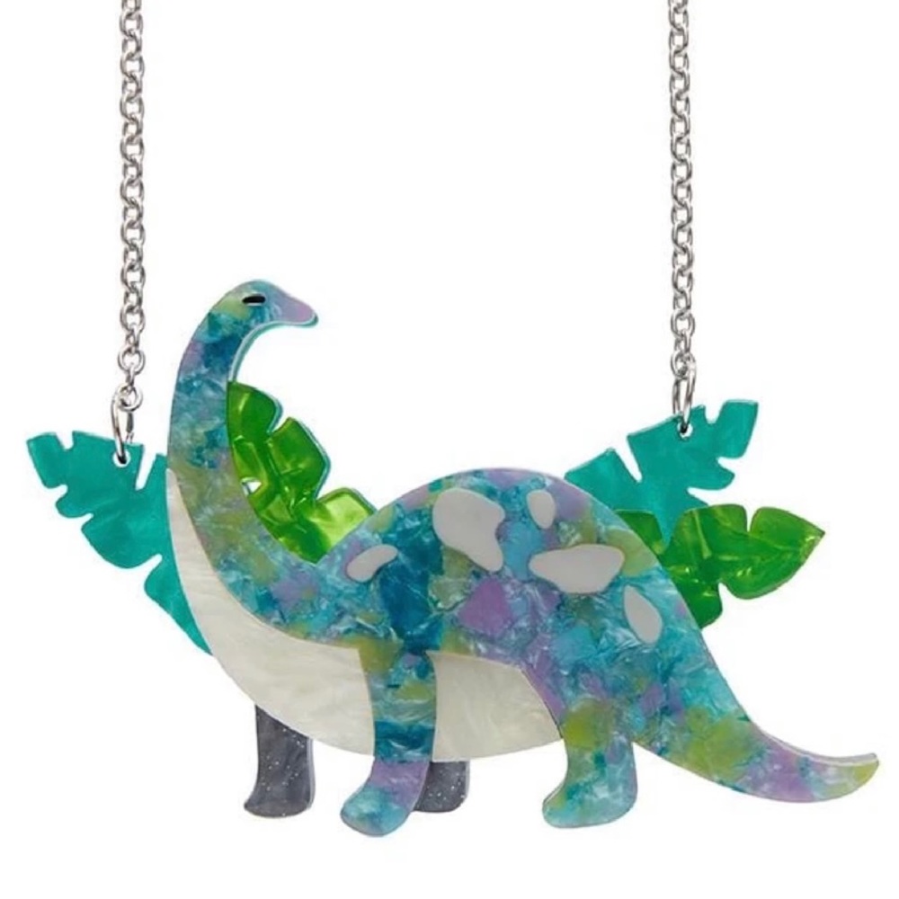 ERSTWILDER I'LL BE BRACH DINOSAUR NECKLACE PINUP